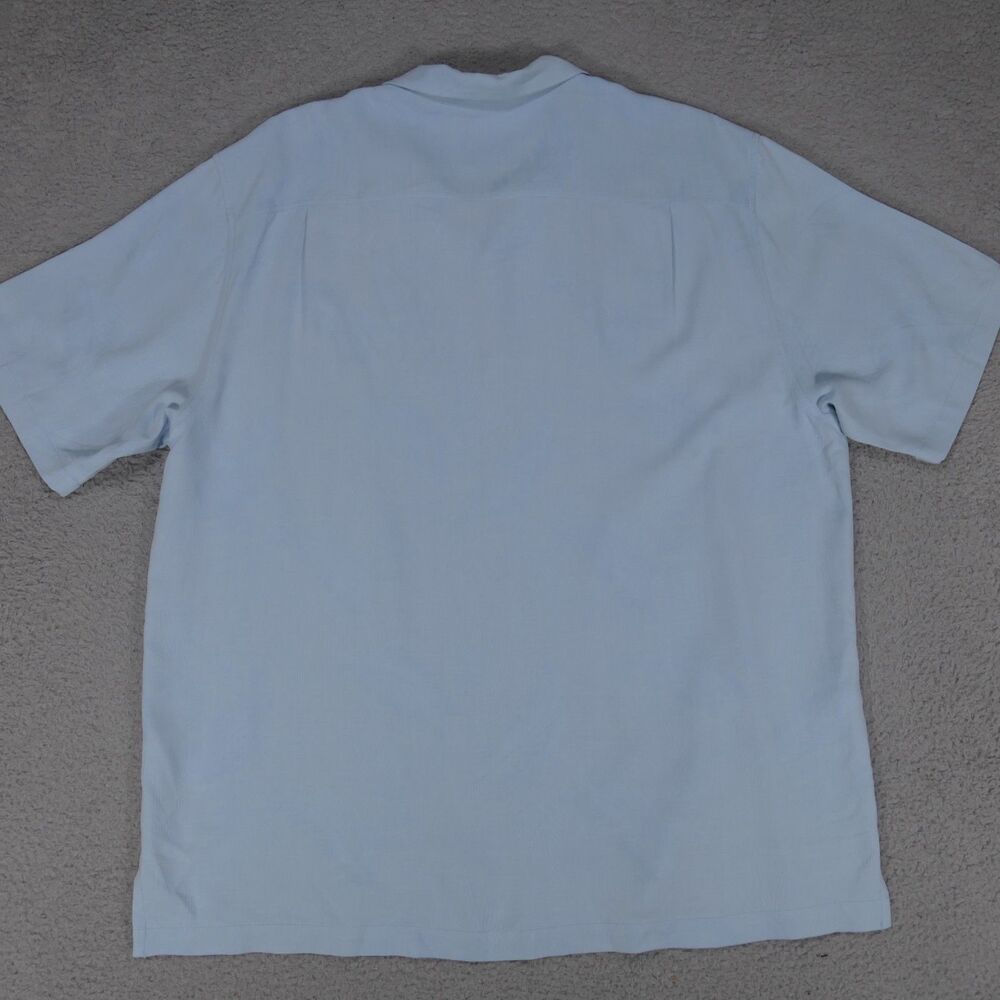 Tommy Bahama Disney Mickey Mouse Silk Camp Shirt Blue Embroidered Mens XL - Picture 12 of 13